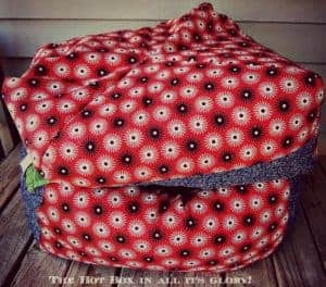 Off Grid Cooking - The hot box - an insulated, bean bag "oven" - www.homesteadlady.com