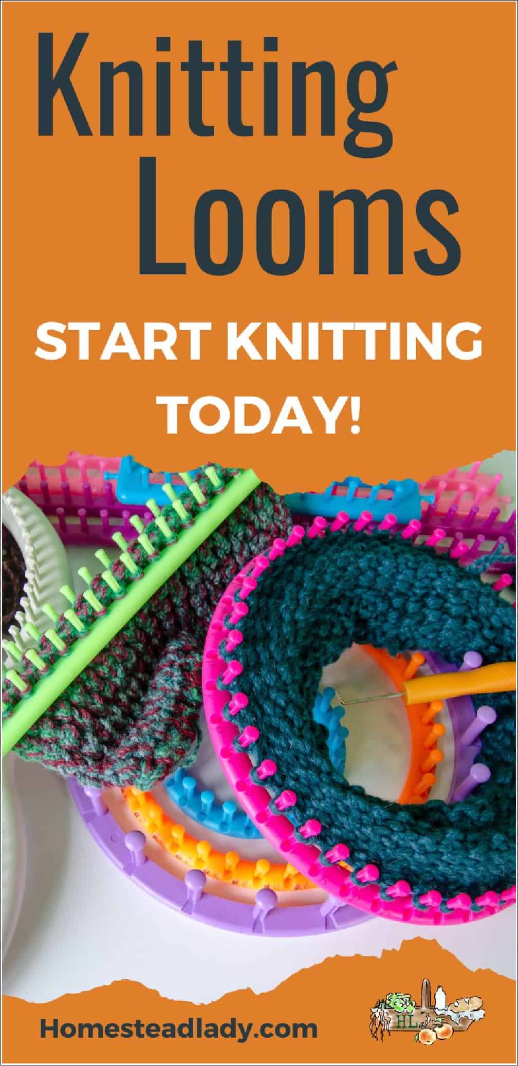 knitting looms and yarn