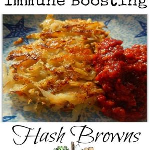 Immune Boosting Hash browns l Food as medicine with garlic and turmeric l Homestead Lady (.com)