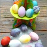 Easter eggs displayed