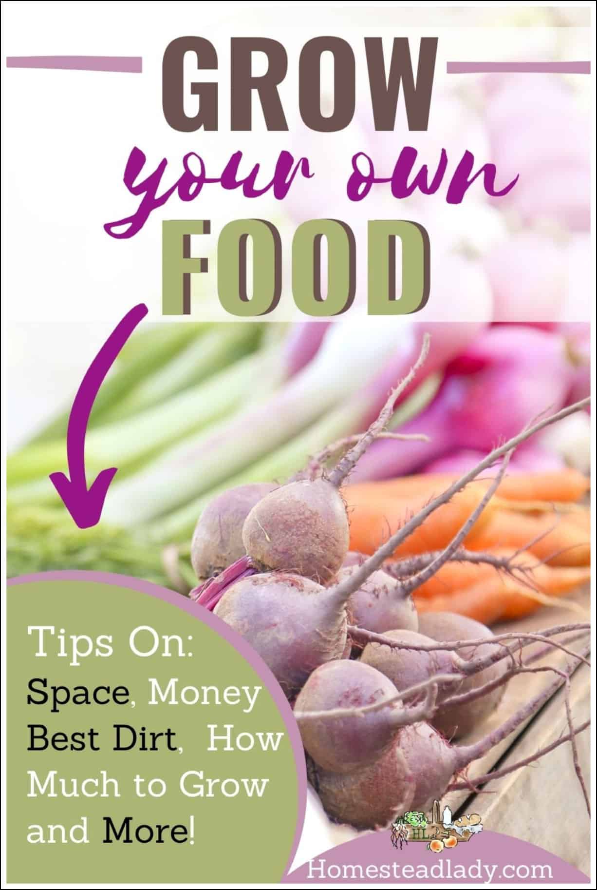 home grown vegetables