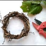 handmade grape vine wreath