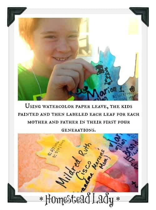 Kids Activities in Genealogy l Make a lifesize family tree l Homestead Lady