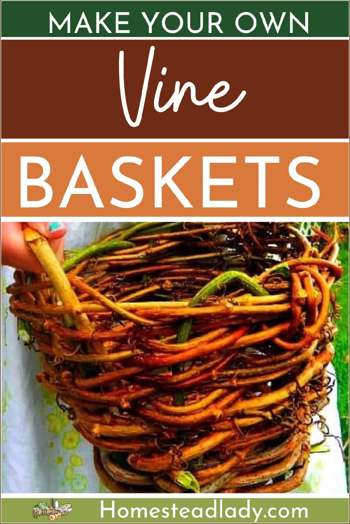 homemade vine basket