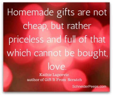 Quote by Kathie Lepcevic l Meme by Schneiderpeeps l Review Gift it From Scratch l Homestead Lady