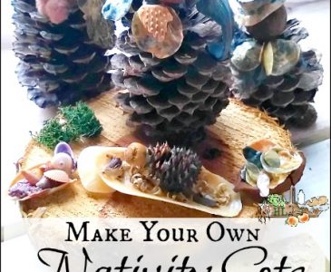 Make Your Own Nativity Sets l Natural organic materials for a homemade creche l Natural Gift l Homestead Lady.com