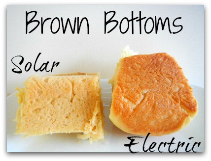 Solar Oven vs Electric Oven Dinner Roll Bottoms l Homestead Lady (.com)