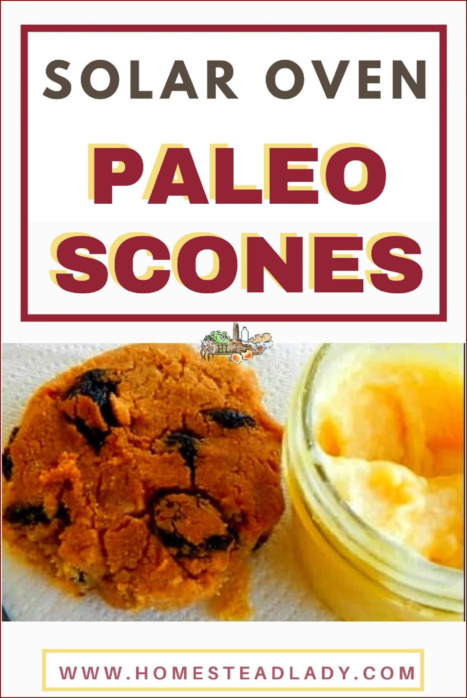 cherry scone next to jar of butter on a table