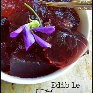 Violet gelation in a bowl