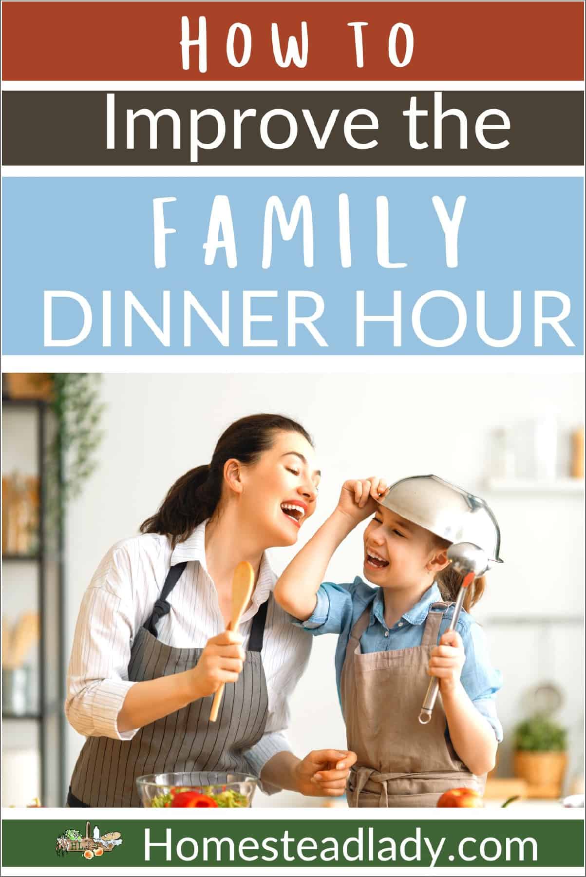 mother and daughter in the kitchen making dinner