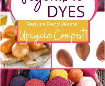 avocado pits, beets, onions, naturally dyed yarn