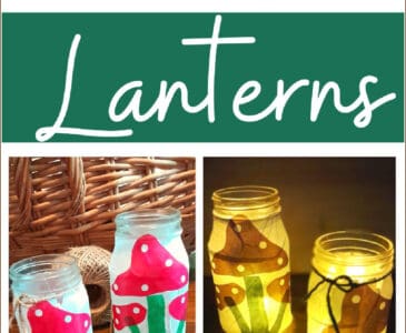 mason jar tissue paper lanterns