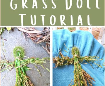 homemade grass dolls