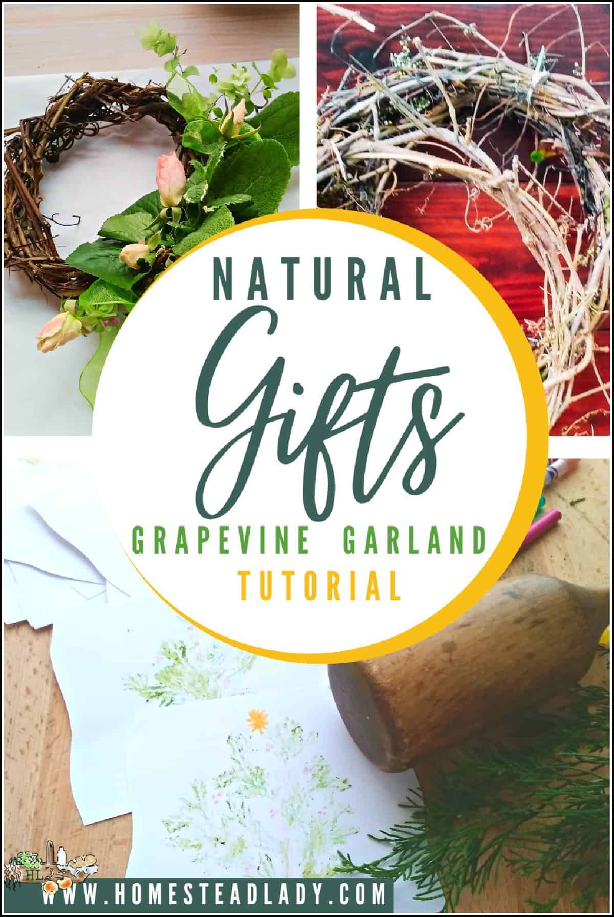 grapevine wreath wreath, garland, botanical prints