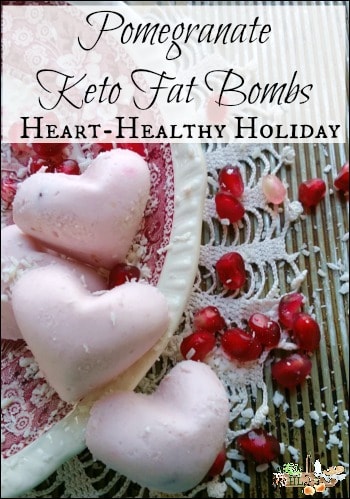 Holiday Keto Fat Bomb l Heart healthy pomegranate Keto fat bombs easy recipe l Homestead Lady.com