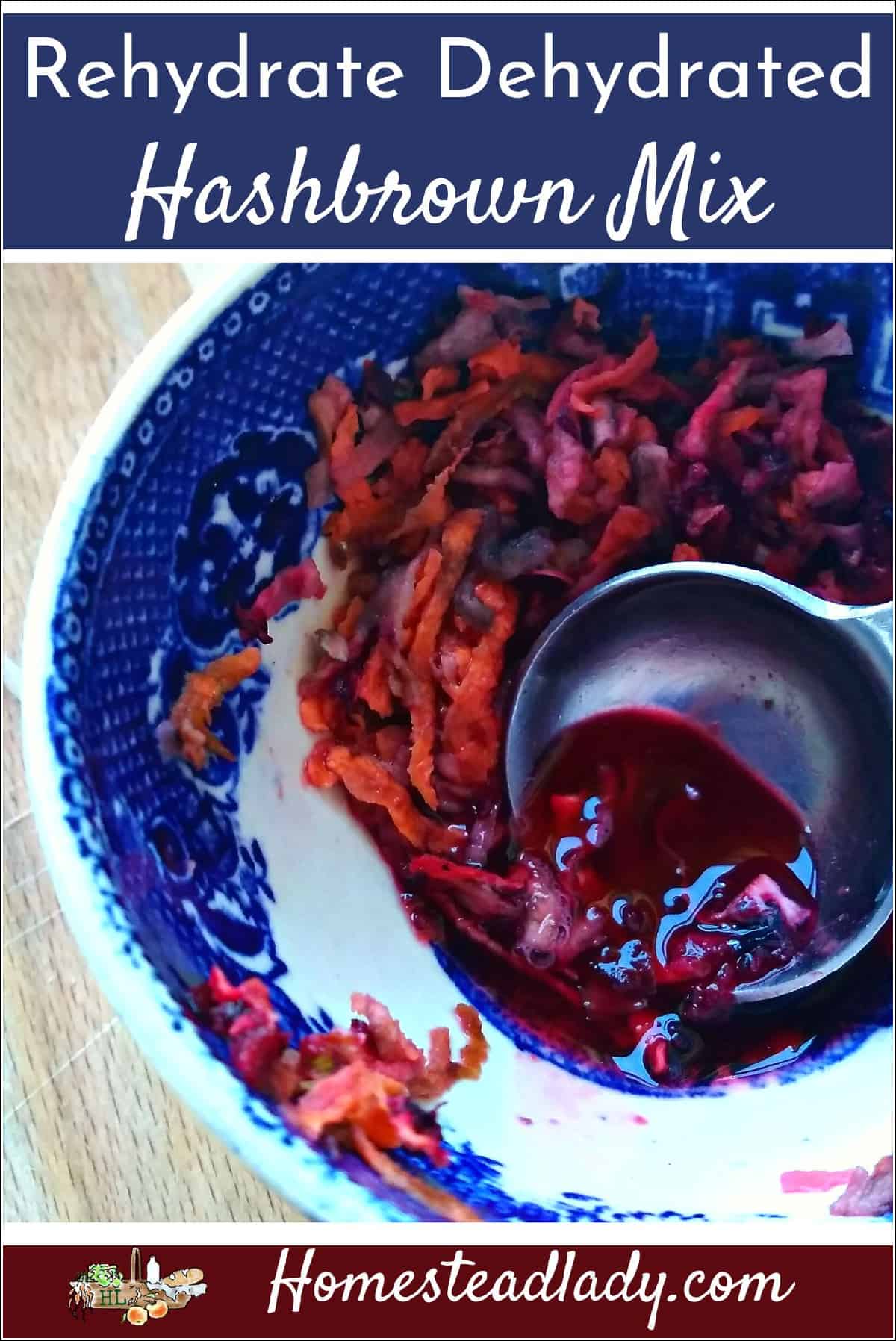 dehydrated and rehydrated Paleo veggie mix in a bowl