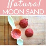 natural moon sand on a table