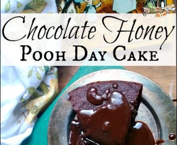 Chocolate Honey Pooh Day Cake l Celebrate author AA Milne's birthday with Pooh Day cake and crafts l Homestead Lady.com