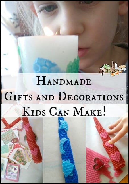 Decorate Candles for Handmade Gifts and Decorations Kids Can Make l Homestead Lady.com