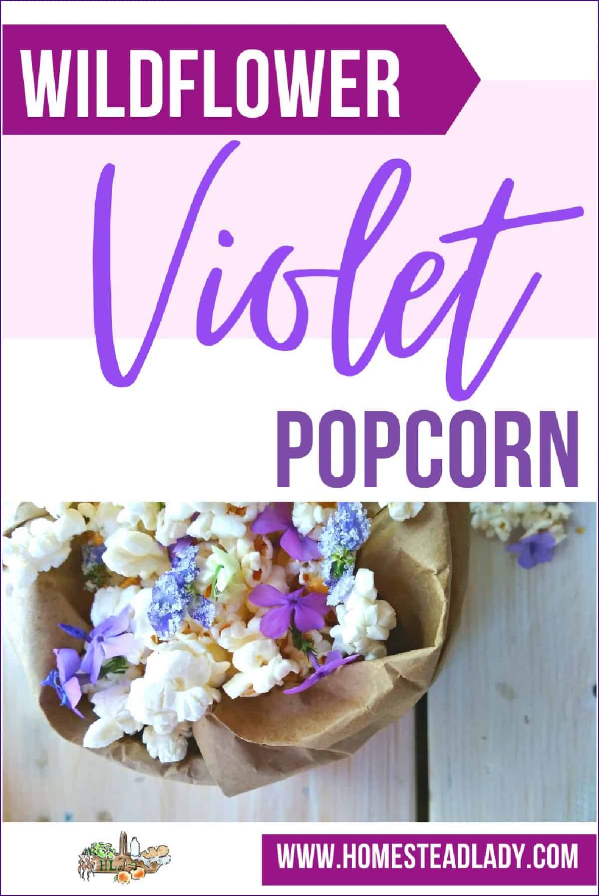 wildflowers in popcorn in a bag