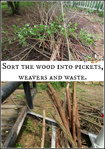 sort the wattle wood by use