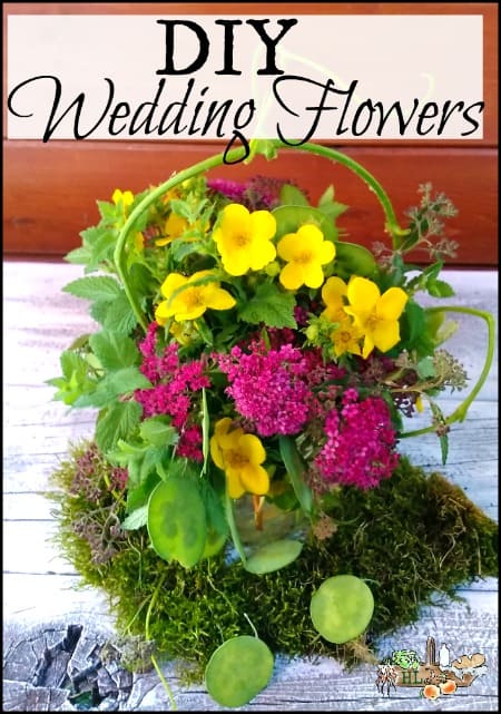 a rustic wedding centerpiece