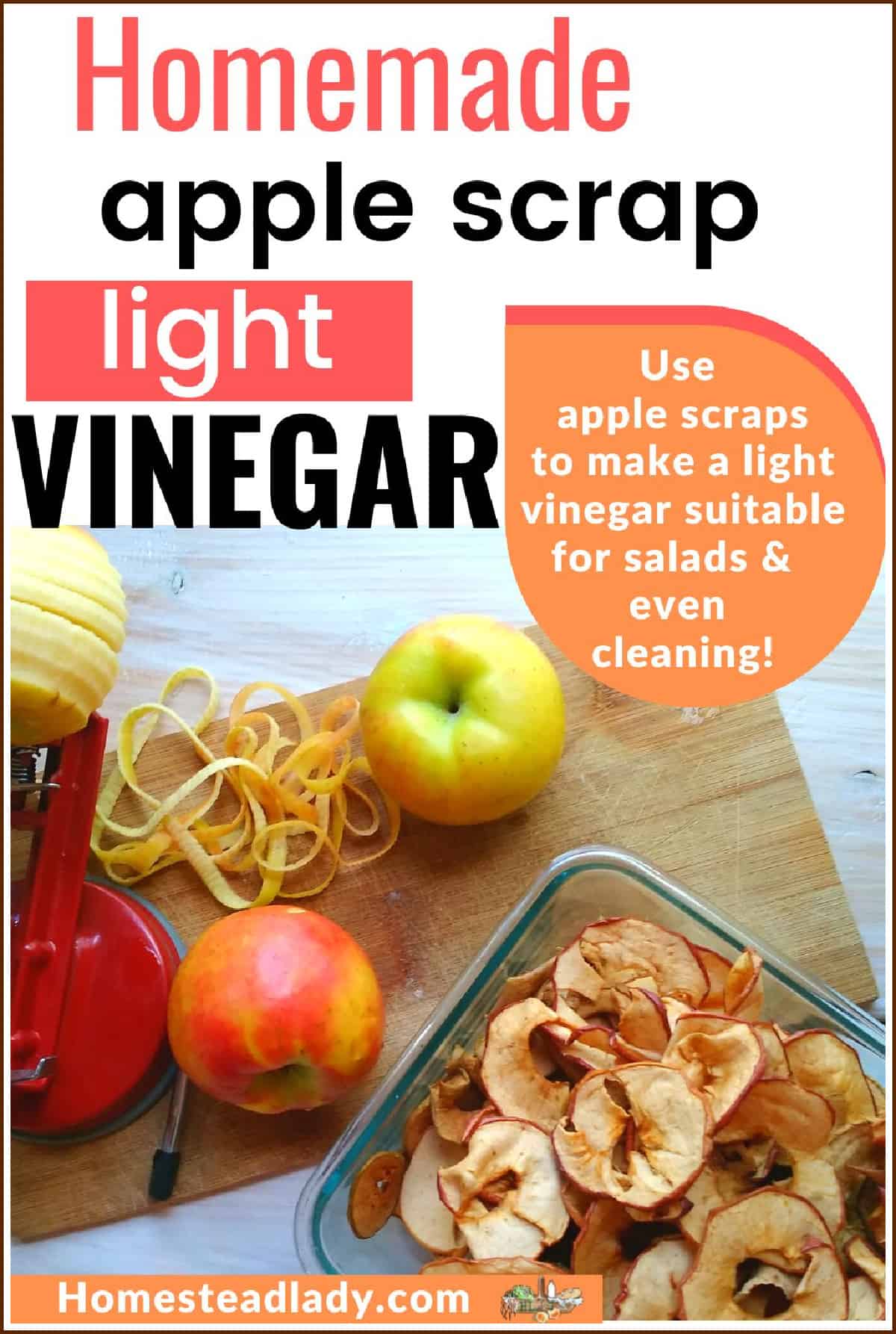 apple scraps and apple chips