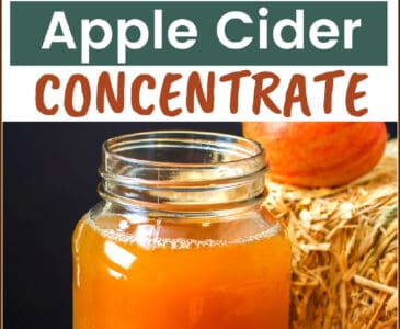 apple cider in a jar