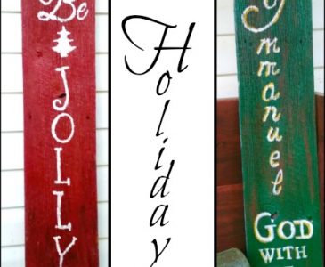 Christmas porch signs