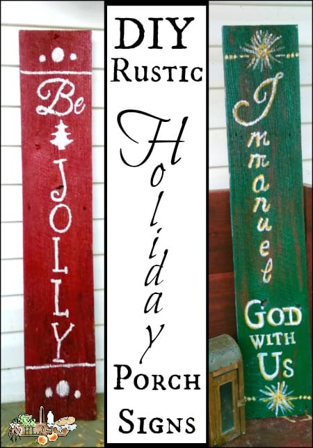 Christmas porch signs