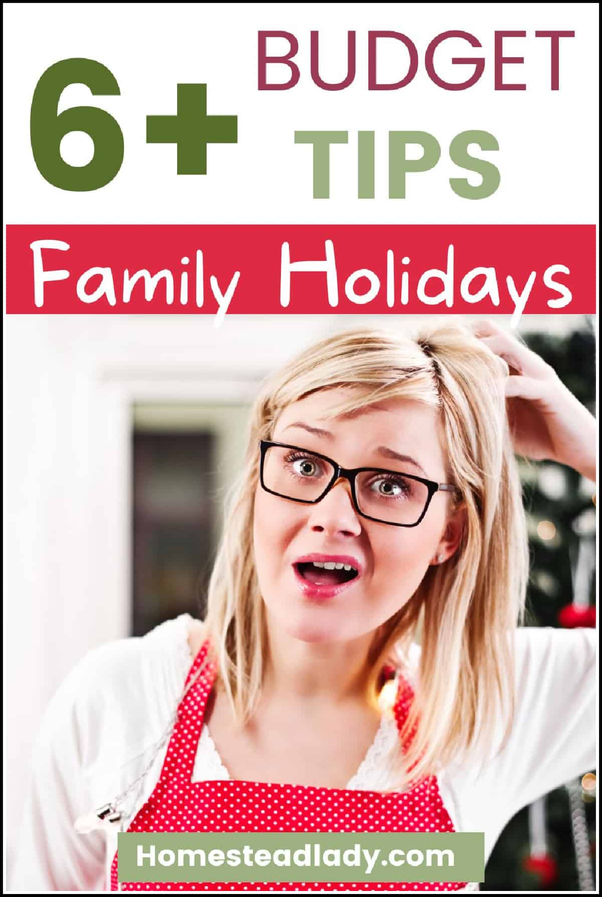 confused holiday lady