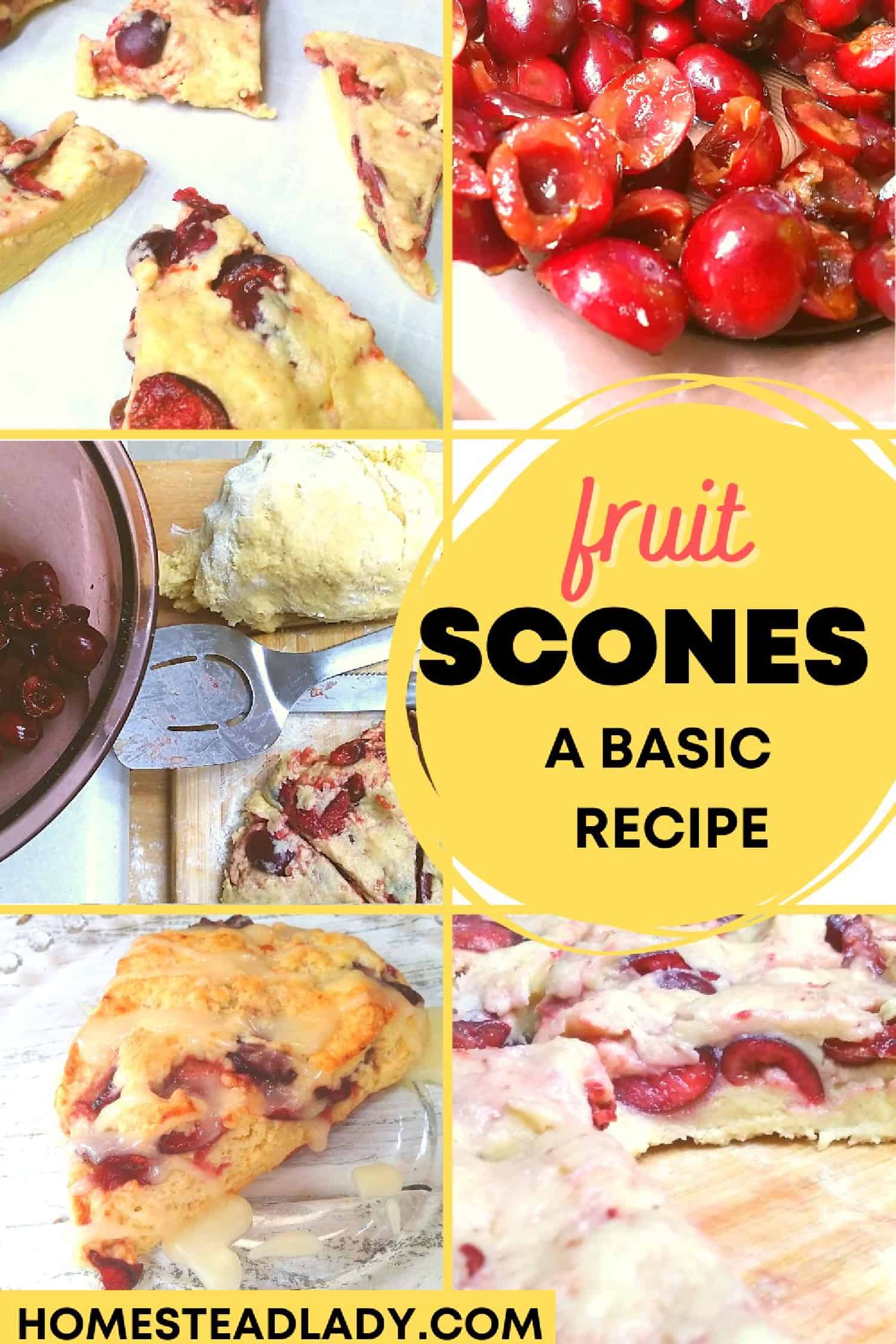 scones, fruit, spatula