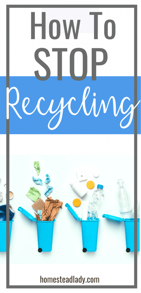 recycling containers spilling their contents