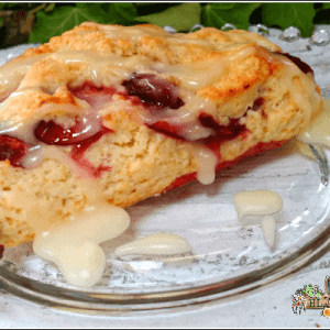 scone on a plate
