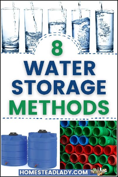 water barrels, water tanks, water in glasses