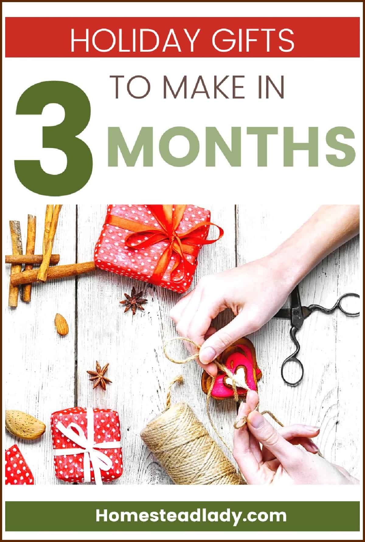 homemade gifts on a table