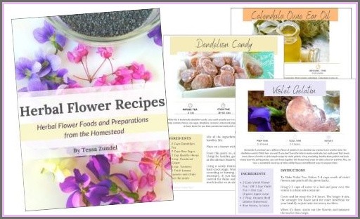 internal pages for Herbal Flower Recipes