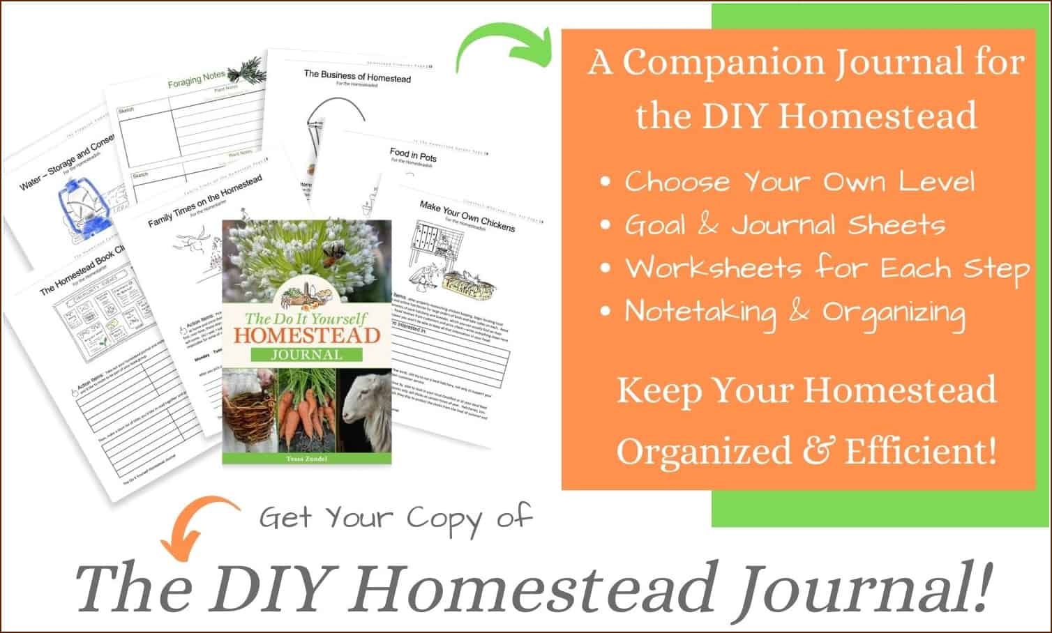 The Do It Yourself Homestead Journal Book Pages - Ad