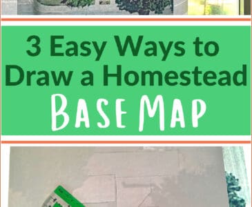 hand tracing a google map onto a base map