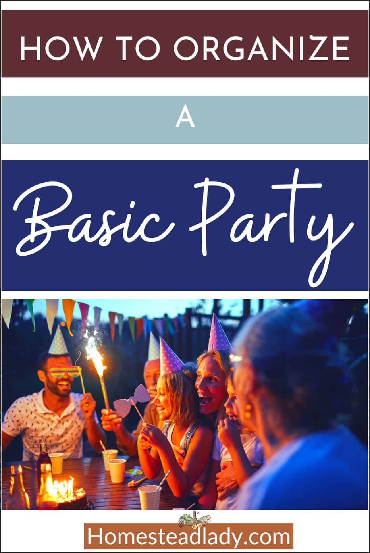 people with party hats