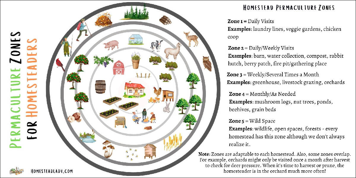 permaculture zone graphic
