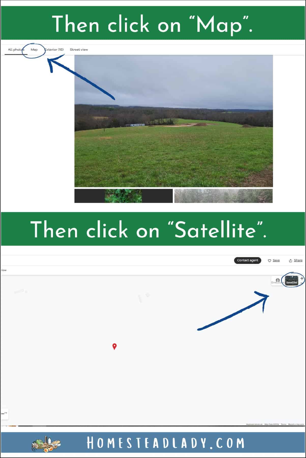 how-to image, homestead land