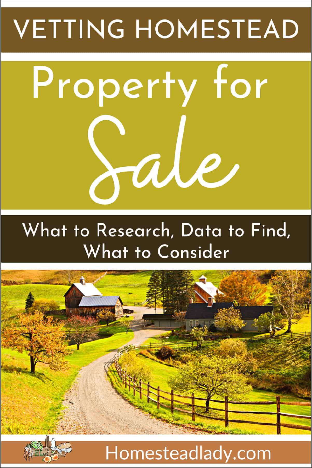 a homestead property for sale with barn and trees