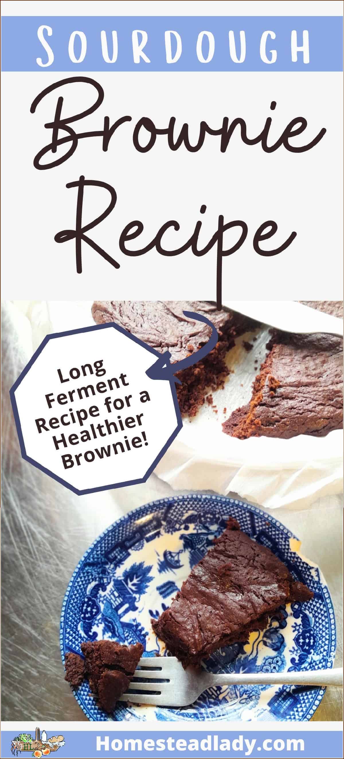 sourdough brownie in a round plate with parchment paper