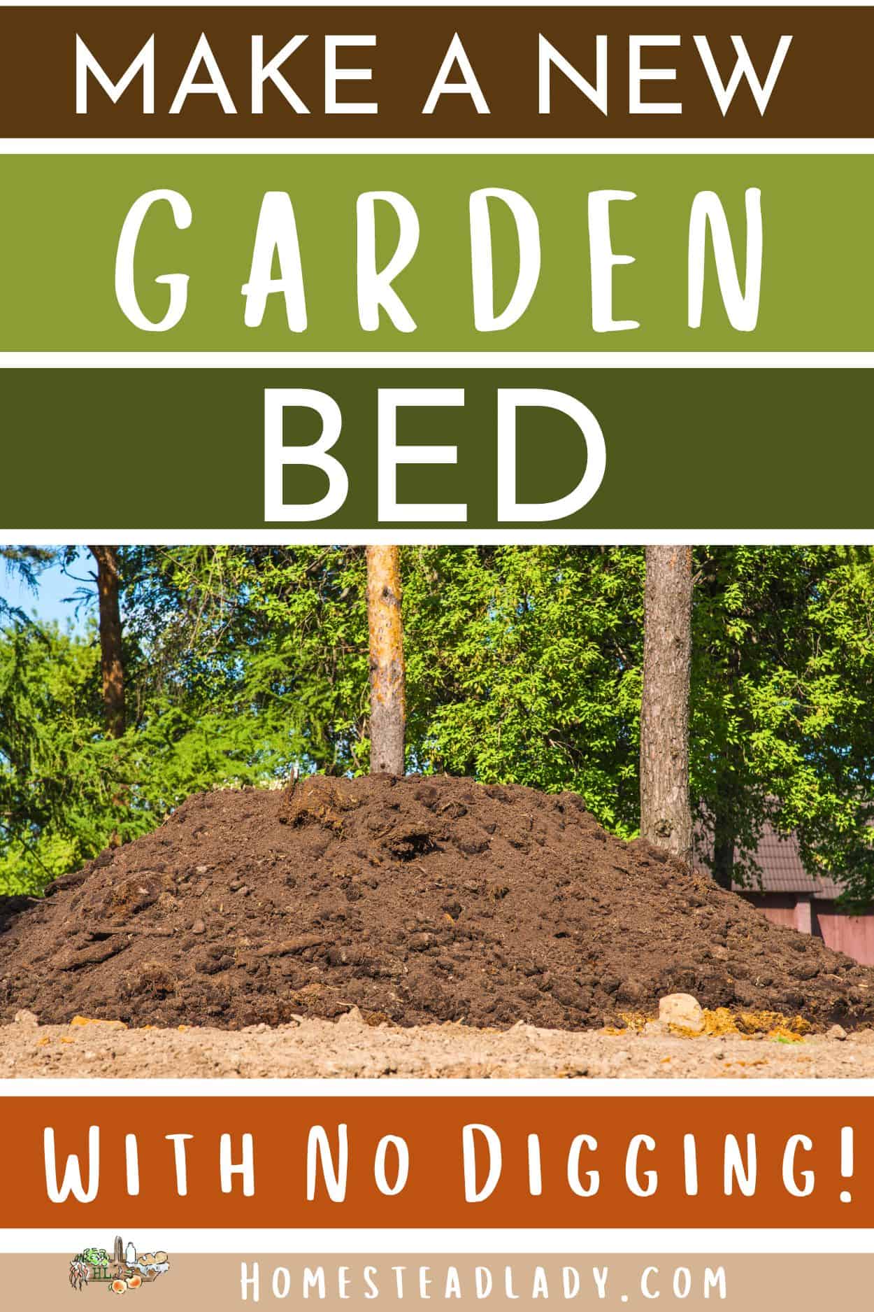 new soil in a garden bed