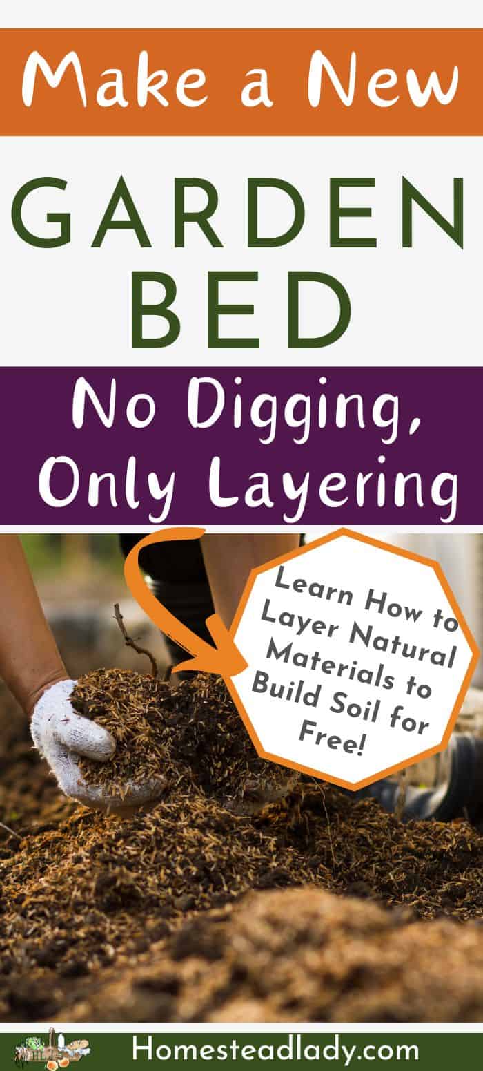 new garden bed soil in someone's hands