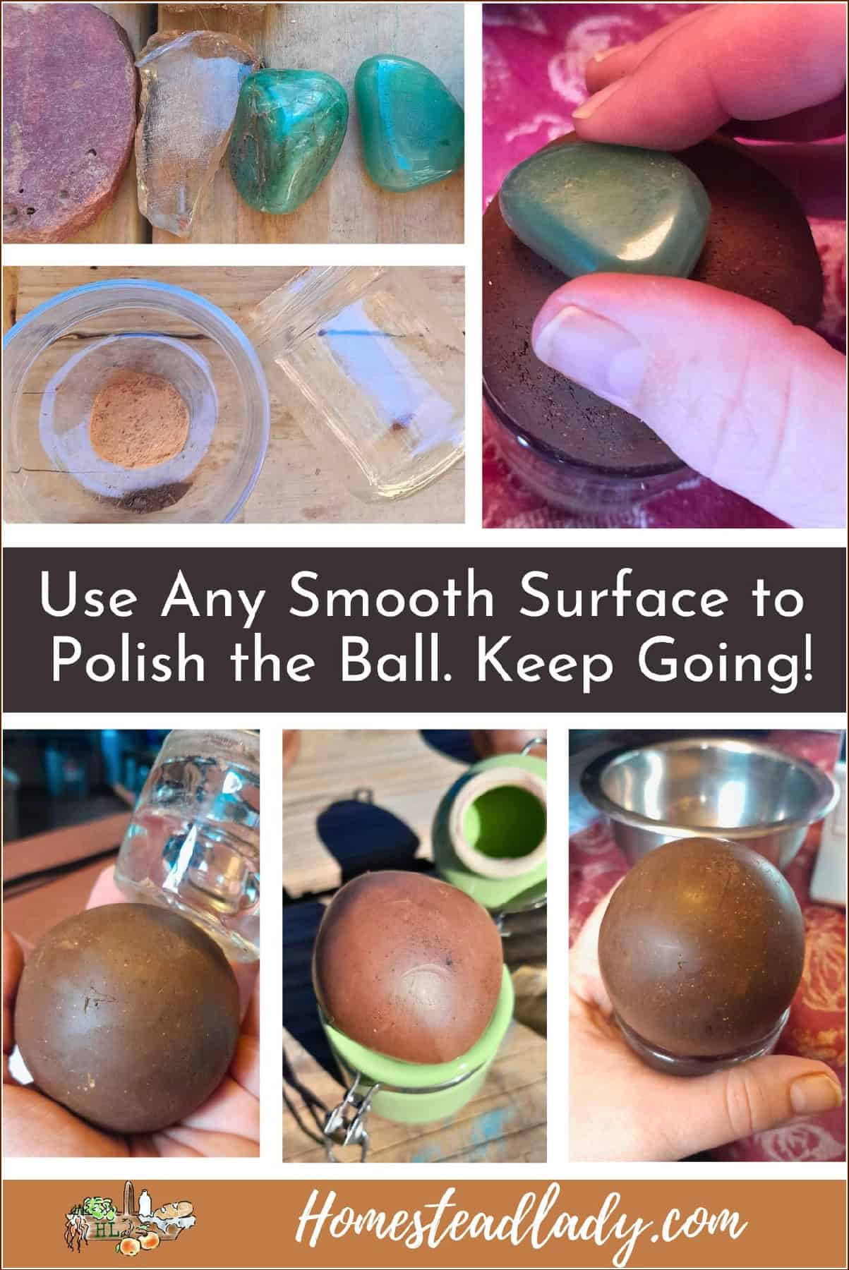 variety of objects with smooth edges for dorodango balls