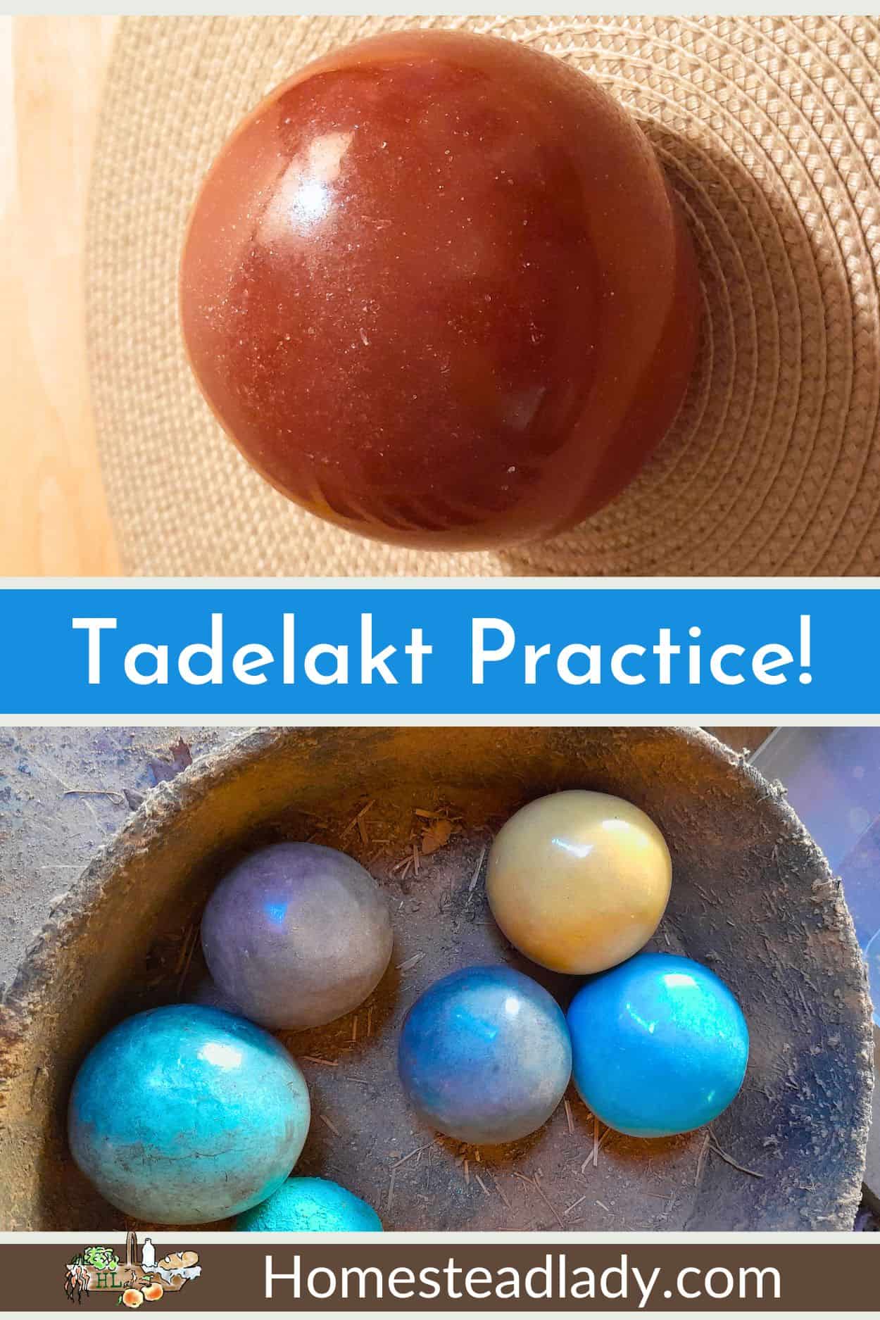 tadelakt balls made of natural materials