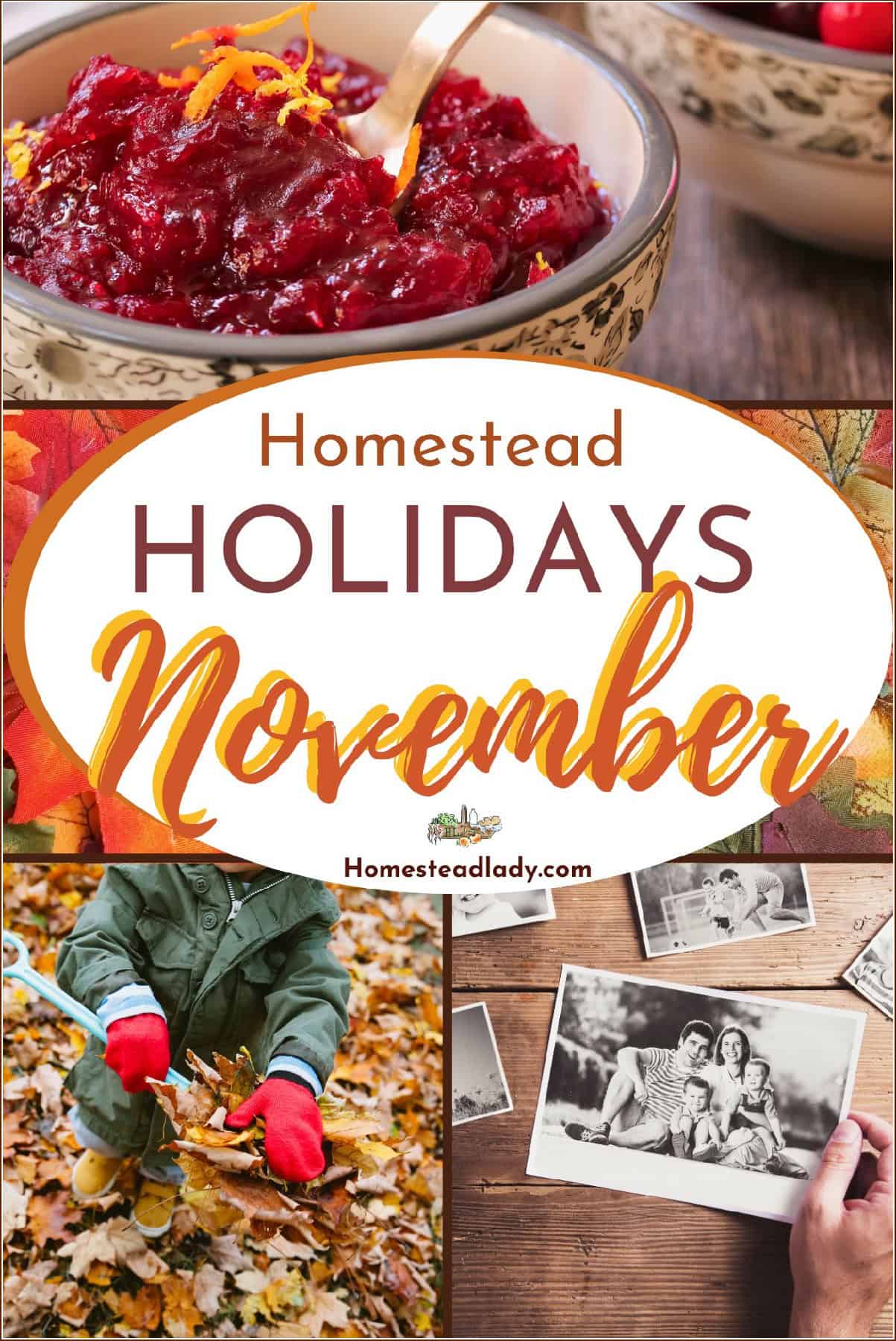 decorative collage of fall images