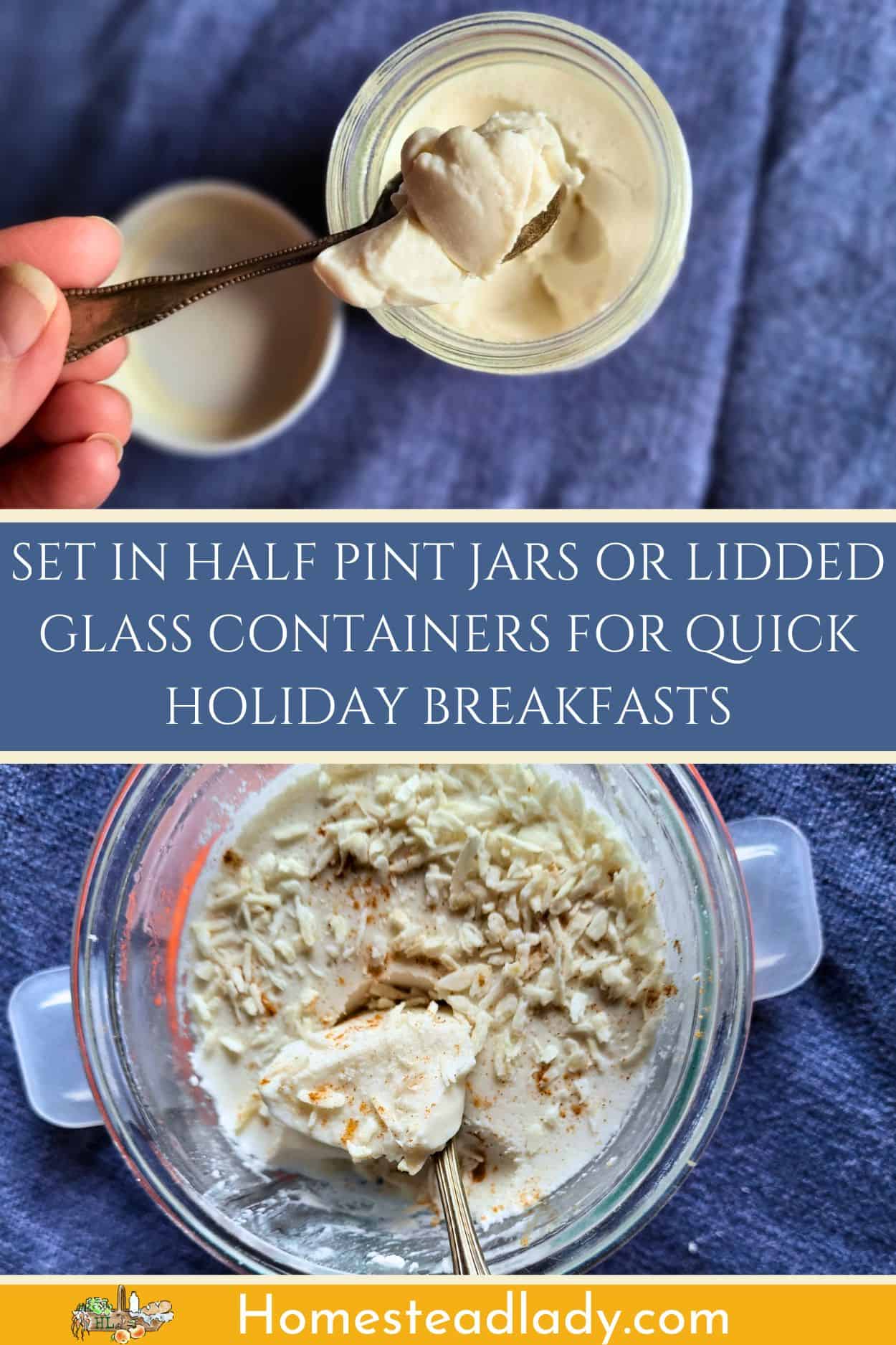 coconut milk dessert tembleque in a jar with a spoon